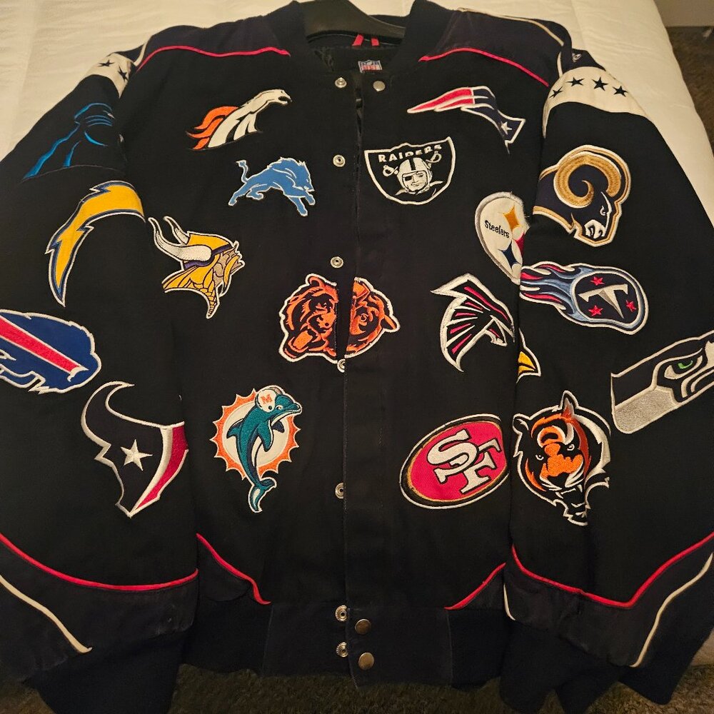 Men's Black NFL Team Logo Jacket